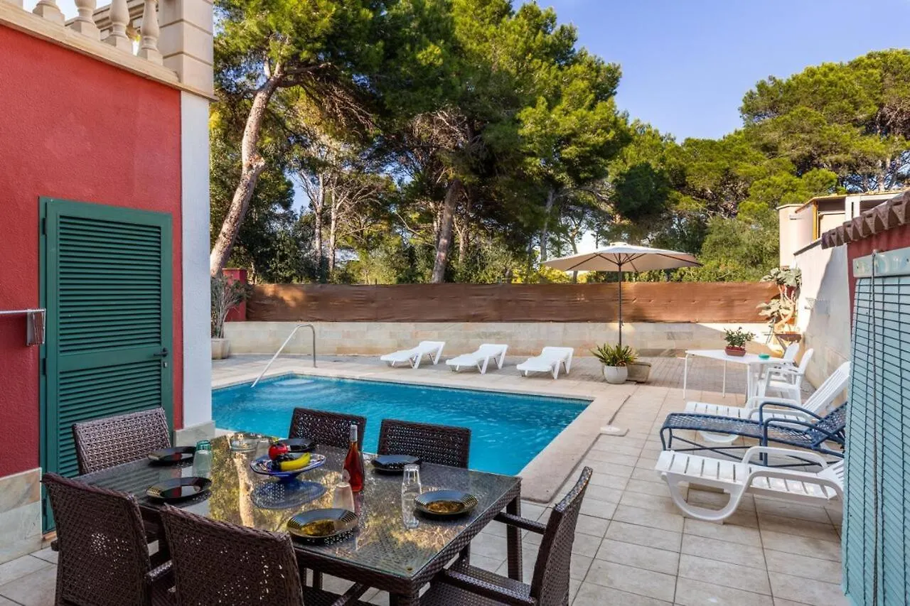 Paradisiac Villa In Llucmajor With Sea View And Private Pool
